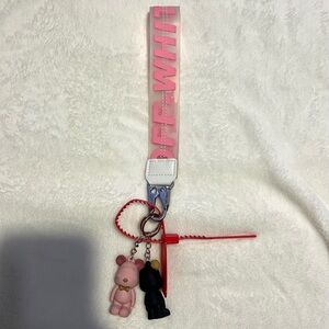 Off-white wristlet